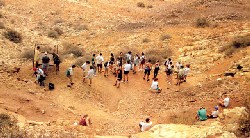 Vista de la sima de Las Palomas