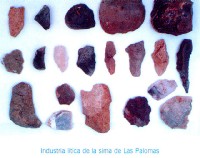 Industria lítica de la sima de Las Palomas
