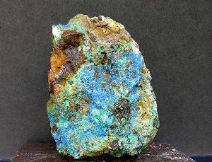 Azurita con malaquita de la sierra de Orihuela (Santomera)