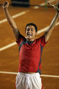 Celebrando la victoria en el torneo de Acapulco 2008