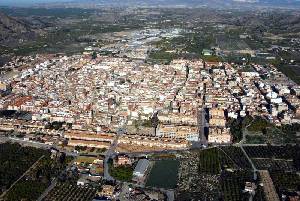 Vista de Santomera desde el aire