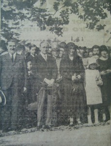 Federico Bernades, quien regal el manto de la Virgen, junto a Mara Codorni, Camarera de la Virgen