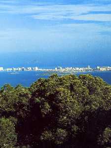 Vista de la Manga desde Calblanque