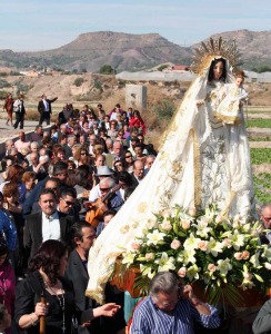 La Virgen del Rosario de romer�a. Santa Gertrudis (Lorca)