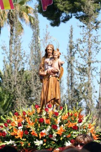 San Jos� en procesi�n. Santa Gertrudis (Lorca)
