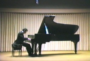 Concierto de piano en el Auditorio del Conservatorio (a�os 80)
