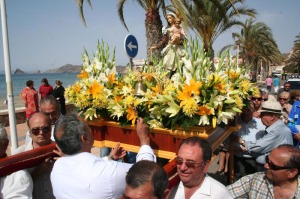 Procesi�n con la Virgen del Carmen 