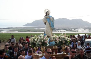 La Pur�sima Concepci�n llevada por los portantes. El Garrobillo (�guilas)