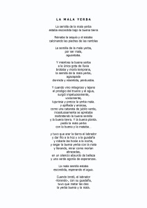 Poema 'La mala yerba'