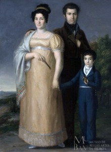 Retrato de la familia Ben�tez Braga�a, Rafael Tegeo