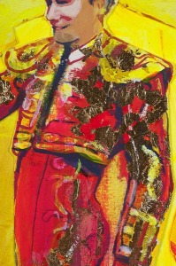 Exposici�n ''Toros y Feria''. Pepin Liria saludando