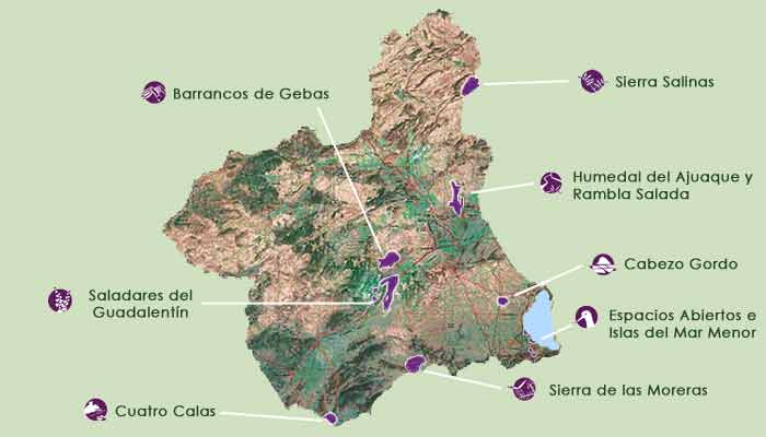 Mapa Paisajes Protegidos