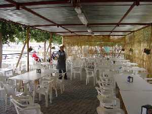 Barraca de la Pe�a Huertana El Pimiento - Bando de la Huerta - Fiestas de Primavera 2004