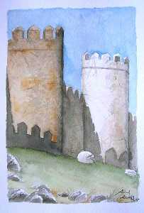 Murralla de Avila(exposicion alvaro blancalia 2004)