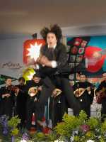 Pandereta en actuaci�n de tuna 