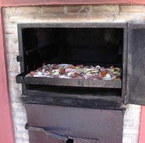  Introducci�n del asado en el horno de le�a 