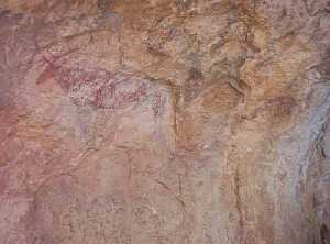  Pintura rupestre de Ca�aica del Calar [Moratalla_Historia]