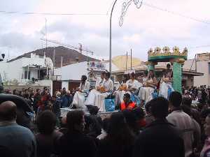 Carroza de las reinas y damas de las Fiestas 