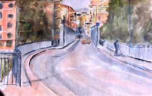 acuarela punte viejo-48x31 