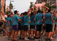  Momento del desfile de Carrozas 