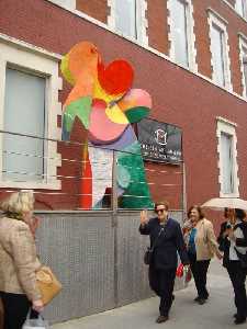 Escultura de Miguel de Cervantes en el Chelsea Art Museum 