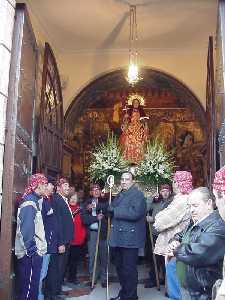 Se abren las puertas del Santuario [Totana_Fiestas de La Santa]