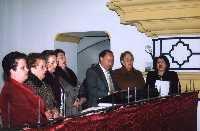 Coro en misa durante las fiestas 