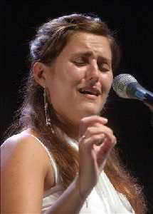 La cantaora  Gema Jim�nez, ganadora de la L�mpara Minera de la 45 edici�n del Festival Internacional del Cante de las Minas de Murcia