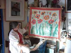 Rosa Torres en su taller