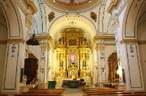 Interior de la iglesia de San Francisco Javier 