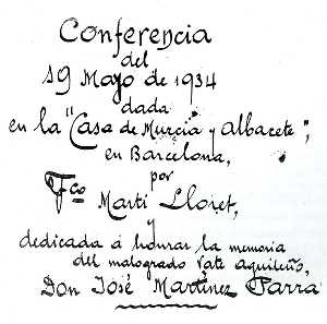 Letra de su gran amigo Francisco Mart [guilas_Personaje_Martnez Parra]
