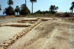 Estructuras arqueolgicas de la villa de El Alamillo (Mazarrn) [Balsa del  Alamillo Mazarrn]