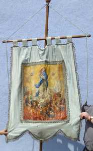 Imagen del pend�n en la ermita de la Ara�a 