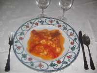 Presentaci�n Bacalao fresco con tomate 
