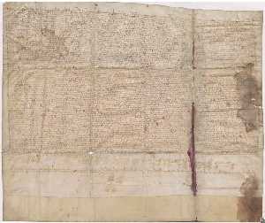 Concordia de hermandad entre las ciudades de  Murcia, Cartagena, Lorca y otras villas de este reino. Escrito en pergamino. 
