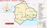 Ubicaci�n de las pedan�as en el municipio de Mazarr�n
