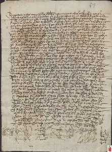 Carta del concejo de Chinchilla comunicando a los concejos del reino de Murcia, la pr�xima celebraci�n de una feria...[Proyecto Carmes�]