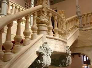 Detalle de la escalera