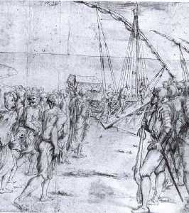 La expulsi�n de los moriscos, de Carduccio (Museo del Prado)