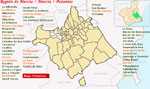 Ubicaci�n de Algezares en el municipio de Murcia