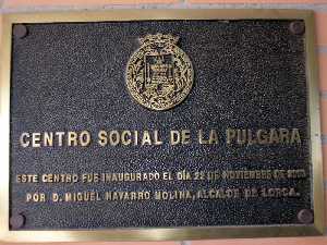 Chapa de Inaguraci�n del centro social