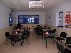 Vista del sal�n en el local social