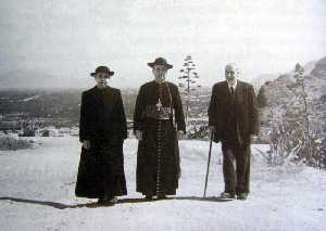 Con el obispo de Cartagena