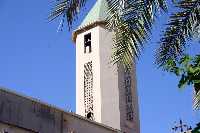 Vista del campanario de la iglesia