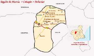 Mapa Pedan�as Ceheg�n