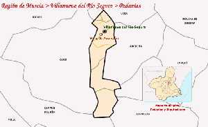 Mapa Pedan�as Villanueva del Segura
