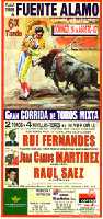 Cartel de la corrida de Fuente lamo