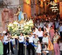 Virgen de la Asunci�n en procesi�n