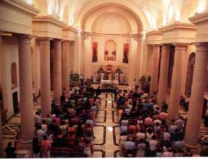Celebraci�n de la misa en la festividad[Nuestra Sra. de la Asunci�n]