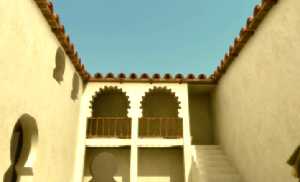 Patio de una casa